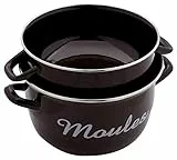 BAUMALU 312838 Marmite - diamètre de 24 cm, Noir