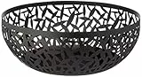 Alessi | Cactus! MSA04/29 B - Porte-fruits Ajouré en Acier 18/10 et Résine Époxy , Noir