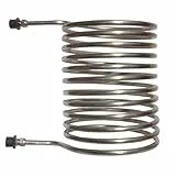 Firetwister® Basic Chauffage de Piscine avec feu,Ø 32/38 mm raccordement,Spirale de Chauffage,Spirale,échangeur de Chaleur,jusqu'à 10°C par Heure et Plus,100% Acier Inoxydable Ø16 mm diamètre du Tube