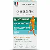 GRANIONS CHONDROSTEO ARTICULATIONS - Glucosamine Chondroïtine, MSM, Harpagophytum - Calcium -Triple Action: Souplesse, Flexibilité, Mobilité -Lot de 3x90 Comprimés