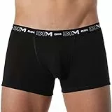 DIM Boxer Homme Coton Stretch Respirant Maintien Optimal x3, Noir, M
