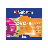 Verbatim Colours DVD-R x 5 4.7 Go