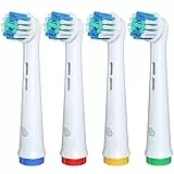 DentaDrift Brossette Oral-B Compatibles, 4-Pack Tête Brosse à Dent Oral B Compatibles - Qualité Premium, Défense Renforcée Contre la Plaque