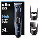 Braun Tondeuse À Cheveux Series 5 HC5350, Tondeuse Pour Coupe De Cheveux À La Maison Avec 17 Réglages De Longueurs