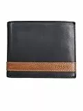 Fossil Portefeuille pour hommes Quinn, 100 % cuir noir 11,43 cm L x 1,9 cm l x 8,89 cm H ML3644001