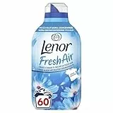 Lenor Fresh Air Adoucissant Fraîcheur Matinale, 60 Lavages (840ml), Fraîcheur Ultra Concentrée, Technologie SolarDry pour Effet Séchage Plein Air, Notes Fraîches et Propres, Protection Anti-Odeurs