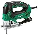 HIKOKI CJ160VW1Z - Sierra de calar 800W LED grosor máx acero 10mm madera 160mm cambio de la hoja sin llave conectable a aspirador y maletín CJ160V