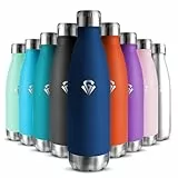 HoneyHolly Bouteille Isotherme, Acier Inoxydable 18/8, Gourde Isotherme, 750ML Sans BPA, Étanche Double Isolation, Gourde Inox pour Le Camping, Les Gymnases, Sports de Plein Air