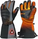 Unigear Gants Chauffants Rechargeables à Batterie - 3 Niveaux de Chauffage, Écran Tactile pour Ski, Snowboard et Raynauds