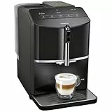 SIEMENS, machine à café tout automatique, EQ300, ceramDrive, milkPerfect, fonction oneTouch, noir piano, TF301E19