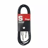 Stagg SAC1PS DL Câble d'instrument Jack-Jack 1 m Noir