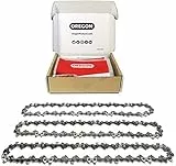 Oregon 91P - Lot de 3 Chaînes de Tronçonneuse pour Guide-Chaîne de 16' (40 cm), 57 Maillons d'Entraînement, Faible Rebond, Compatibles avec Titan, Gardenline, Ferrex, Black & Decker, Primaster et +