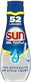 Sun Gel Lave-Vaisselle Tout En 1 Expert Plus Citron 900ml - 52 Lavages