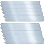 VOUNOT Bordure de Jardin Gazon en Acier Galvanisé 10 mètres Bordure de Séparation Résistante Clôture Flexible de Pelouse Epaisseur 0.7mm 18 * 100cm 10pcs pour Jardin Plantes Potager