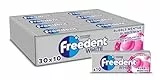 FREEDENT WHITE - Chewing Gum Sans Sucre - Goût Bubble Menthe - 30 Paquets de 10 Dragées - Grand Format 300 Dragées - 420g
