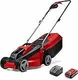 Einhell Tondeuse à gazon sans fil GE-CM 18/30 Li Kit Power X-Change (18 V, Largeur de coupe 30 cm, Surface conseillée 150 m²) Livré avec Batterie 3,0 Ah et Chargeur