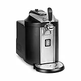 Klarstein Beerkules - Tireuse à bière universelle, Pour tous les fûts de 5L, Avec ou sans cartouche de CO2, Refroidissement en 4 h, Boîtier en plastique & acier inoxydable, noir