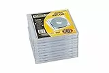Fellowes 63725 Housse pour CD - Housse pour CD (Jewel, transparent, en plastique, 14,8 cm, 12,4 cm, 8 mm)