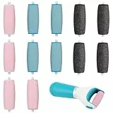 12 Pièces Recharge Rapeuse pour Scholl,3 Types de Rugosité,Rouleaux de Remplacement Compatible avec Scholl Velvet Smooth,pour Pedicure Pied Electrique,Rape Pieds
