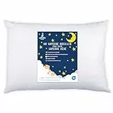 Oreiller Enfant 40x60 cm en Coton Oeko-TEX - Coussin pour Bebe et Enfant de 3 à 10 Ans - Coussin Bebe Idéal pour Siestes Ecole Maternelle et Voyages - Lavable en Machine - Hypoallergénique