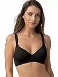 Dorina Lindsay - Soutien-Gorge avec Armatures pour Femme, Non Rembourré, Couverture Totale, Microfibre Douce avec Bretelles Réglables pour Un Confort Toute la Journée, Noir