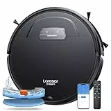 Laresar Clean Evol 3 Aspirateur Robot 4500Pa, Robot Aspirateur Laveur Ultra Silencieux & Fin de 7,6cm, Alexa/WiFi/APP/Télécommande, Aspirateur Robot Laveur pour Tapis Sol Dur