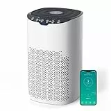 AROEVE Purificateur d'Air pour Maison Jusqu'à 120 m², CADR 300 m³/h, Mode Auto, Indicateur Qualité Air, Élimine Pollen, Poussière et Poils d'Animaux