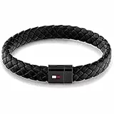 Tommy Hilfiger Jewelry Bracelet en Cuir Tressé pour Homme Couleur Noire - 2790331