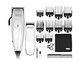 WAHL Home Pro Deluxe Combo Tondeuse Cheveux, Filaire, avec Levier pour Dégradés (1mm à 3mm), Lame Auto-Affutée de Qualité, Ne Tire Pas Les Cheveux 8 Sabots, Mini Tondeuse Pour Contours et Finitions