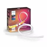 Philips Hue White and Color lightstrip extension 1 mètre, compatible Bluetooth, fonctionne avec Alexa, Google Assistant et Apple Homekit