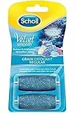 Scholl Rouleaux Velvet Smooth - Grain Cristaux Marins pour Recharge Râpe Pieds - Exfolie Callosités et Régénère Peaux Dures - Résultats Optimaux en Remplacement Tous les 3 Mois - x2 Rouleaux