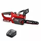 Tronçonneuse sans fil Einhell GE-LC 18/25-1 Li Kit Power X-Change (18 V, longueur de coupe 23 cm, vitesse de chaîne 4,5 m/s, lubrification automatique, incl. 1x batterie 3,0 Ah + chargeur)