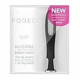 FOREO ISSA Hybrid Wave Tête de brosse moyenne en silicone et poils polymères PBT Durables 6 mois Noir