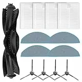 Puupaa Pièces de rechange pour aspirateur robot ILIFE V20 pour Vyzzle D10 pour Laresar pour L10 pour Lydsto R1D, accessoires brosse principale, brosse latérale, filtres, chiffon de nettoyage (13