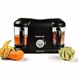 BÉABA, Babycook Duo Robot Bébé 4 en 1 Mixeur-Cuiseur, Cuisson Vapeur rapide 15min , Diversification alimentaire, Petits pots bébé maison, Contenance XXL 2200 ml, Noir
