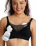 momcozy Soutien Gorge Allaitement pour Forte Poitrine (36c-44g) – Soutien Gorge Tire Lait Et Allaitement Combiné avec Design en Maille