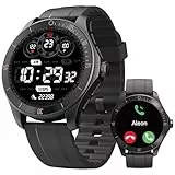 TOOBUR Montre Connectée Homme avec Alexa et Podometre, 44mm Smartwatch Motre avec 100 Sports, Repondre Appel et Cardiofrequencemetre, Étanche IP68 pour Natation, Compatible avec iOS et Android
