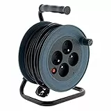 Enrouleur ménager 4x2P+T - 15m 3G1mm² - Gris - Zenitech