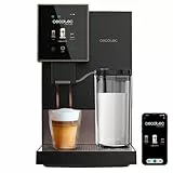 Cecotec Machine a Café Espresso Superautomatique Cremmaet Compactccino Connected Black Rose. 19 Bars, Écran TFT, Wifi, Moulin Integré, Réservoir d'eau 1,1 L et de lait 400 ml, Nettoyage Automatique