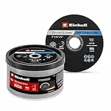 Original Einhell Disques à tronçonner pour le métal, 50 pièces, Ø 125 mm en boîte (tronçonnage rapide, travail du métal, coupe légère, certifiés MPA, indépendamment de la marque)