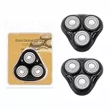 Tête de rasoir rotative de rechange universelle, compatible avec la série de rasoirs Remington, pour grilles/lames R3, R4, R5, R6, R7, R8, SP-TF2 et FC1000-SP-FC3 (Noir 2 unité)