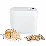 Panasonic SD-B2510WXE Machine à Pain Automatique, Programme sans Gluten, Design Horizontal, 21 Programmes Automatiques Double Capteur de Température Minuterie Numérique de 13 Heures, Écran LCD, Blanc