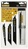 DEWALT Coffret de 8 Lames de Scie Sabre XR Runtime pour la Coupe du Bois et du Métal 152-230mm DT99551-QZ