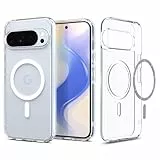 Spigen Ultra Hybrid MagFit Coque pour Google Pixel 10 et Pixel 10 Pro Compatible avec Pixelsnap et MagSafe [Anti-jaunissement] - Blanc