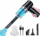 Sverluus 2 in 1 Aspirateur à Main sans Fil, 8000Pa Aspirateur de Voiture, 2 in 1 Mini Aspirateur à Main Aspirateur de Voiture pour PC Maison Voiture Bureau Canapé (Sliver) (Sliver)