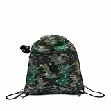KIPLING Supertaboo Camo Treasure Sac à dos moyen (avec cordon de serrage) I5637-3PB