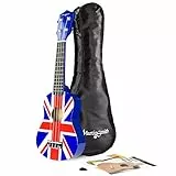 Martin Smith Soprano Ukulele avec le sac Ukulele et Union Jack Design