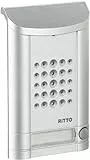 Ritto 1271937 Minivox Interphone 1 bouton Blanc/alu