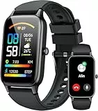 Dyurwa Montre connectée pour homme et femme avec réponse, podomètre, fréquence cardiaque, sommeil