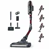 Rowenta X-Pert 6.60 Smart Aspirateur Balai sans fil, Tube Flex, Idéal pour les Poils D'animaux, Léger, Puissance 100W, Autonomie 45min, LED RH6471WO, Noir/Rouge